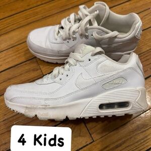 Kids White Nike Sneakers